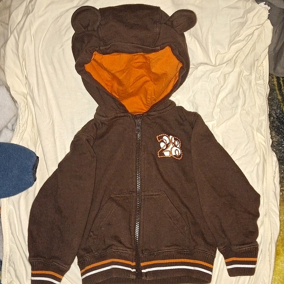 Columbia,Carter's, Champion -UNISEX-EUC-ZIP DOWN BLACK,BROWN,BLUE SWEATSHIRTS - Picture 6 of 14